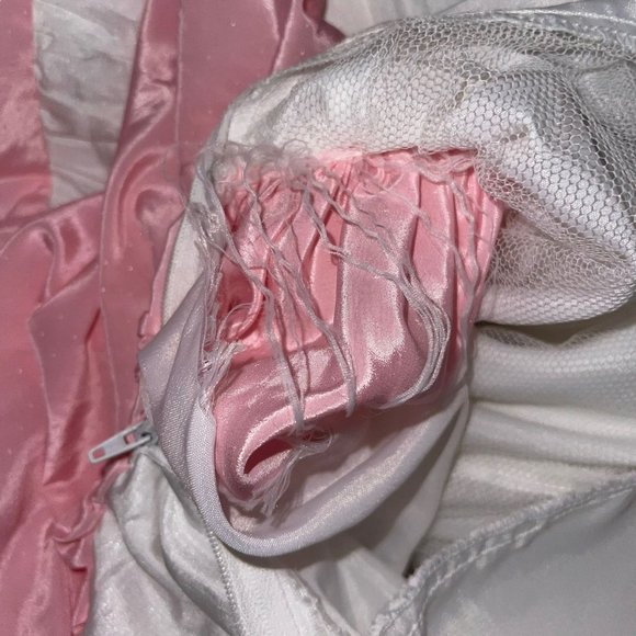 Vintage Bows Belles England Ballroon Dress Girls 12 Rare Patchwork Victorian - Picture 11 of 12